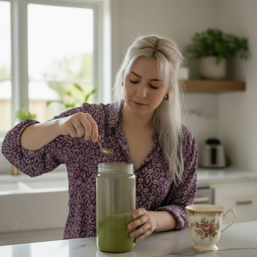 moringa-powder-steeping-tea