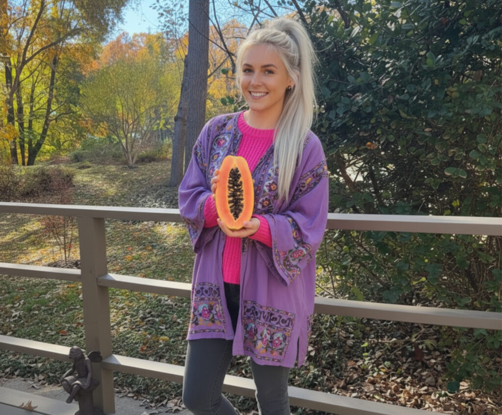 woman-holding-papaya